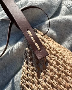 PetiteKnit - Florence bag leren hengsels